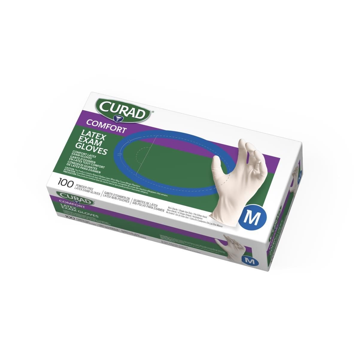 CURAD Powder-Free Latex Exam Gloves