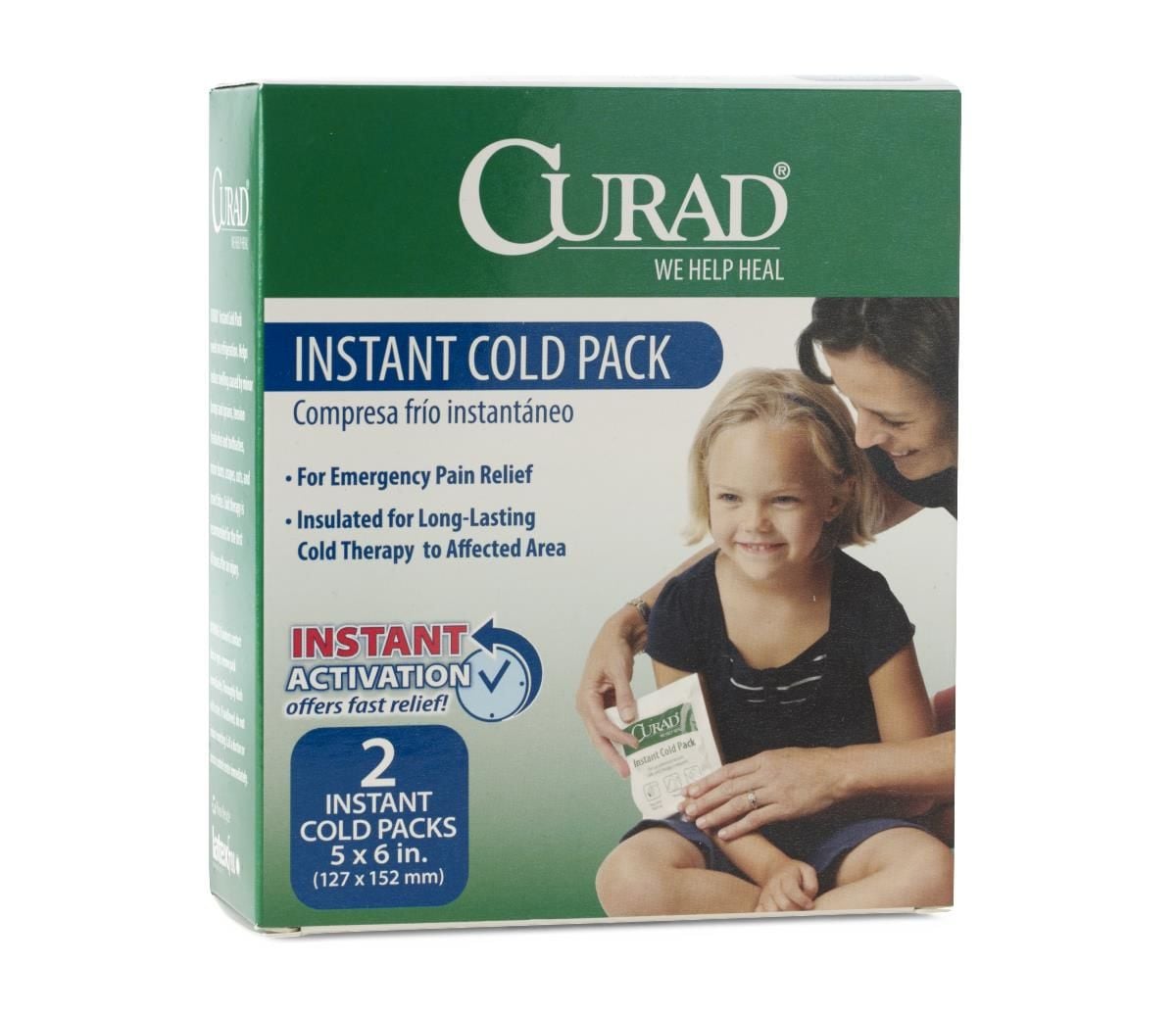 CURAD Instant Cold Packs, 5 x 6 Inch