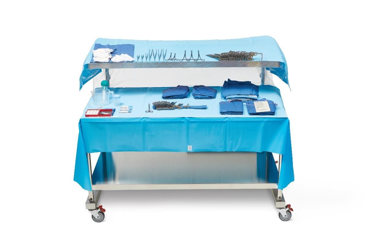 Medline Heavy-Duty 2-Tier Back Table Covers, 60 in. or 72 in.