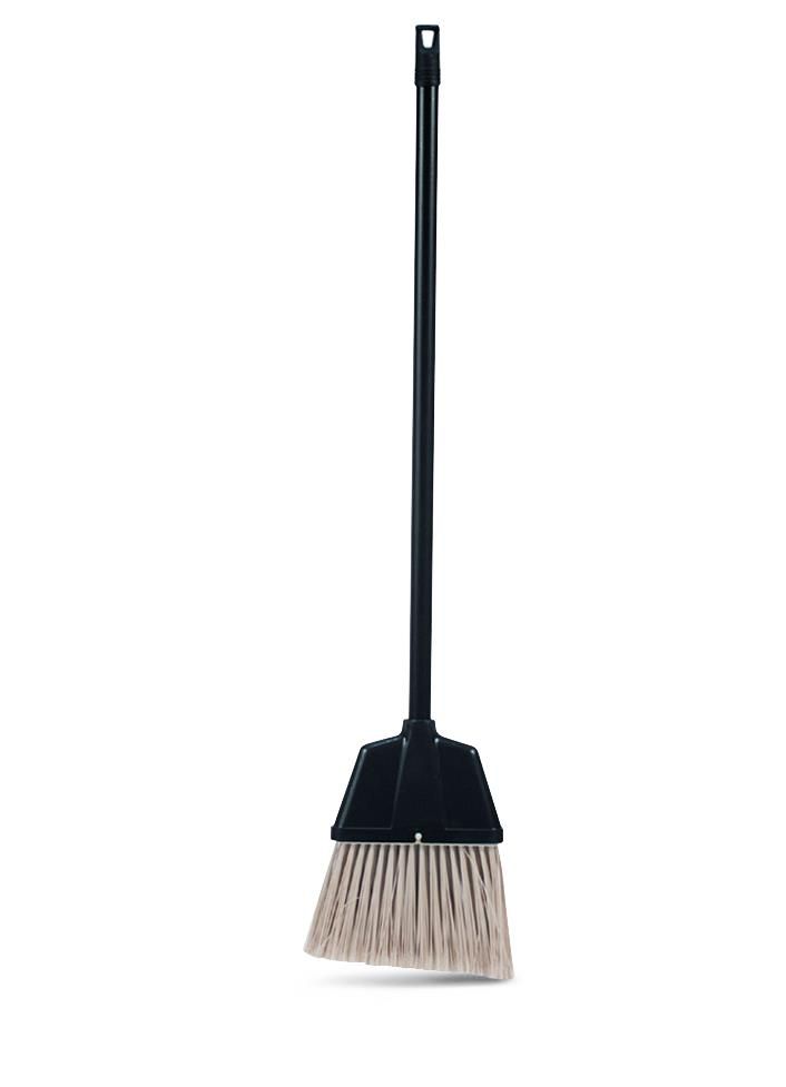 Medline Lobby Brooms, Plastic, Black/Gray - EVS2601H