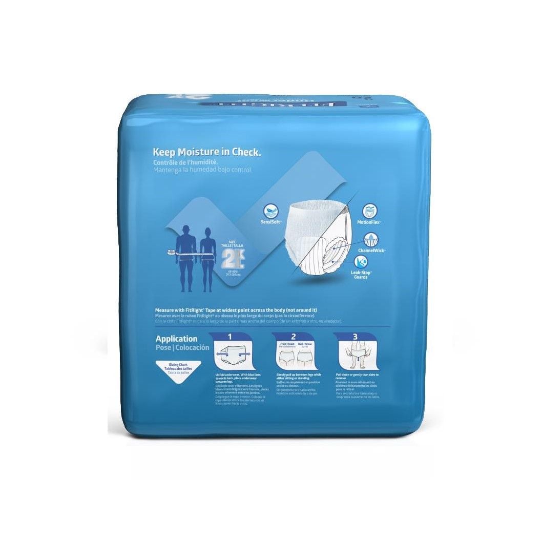 Back of packaging with application instructions