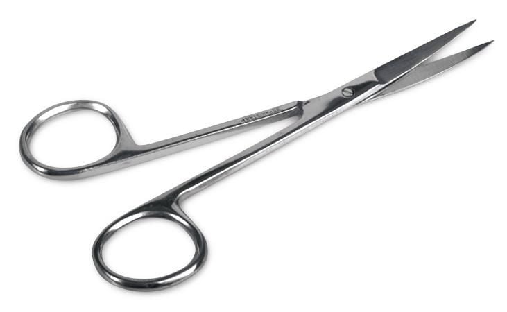 Medline Floor Grade Iris Straight Scissors, Single-Use