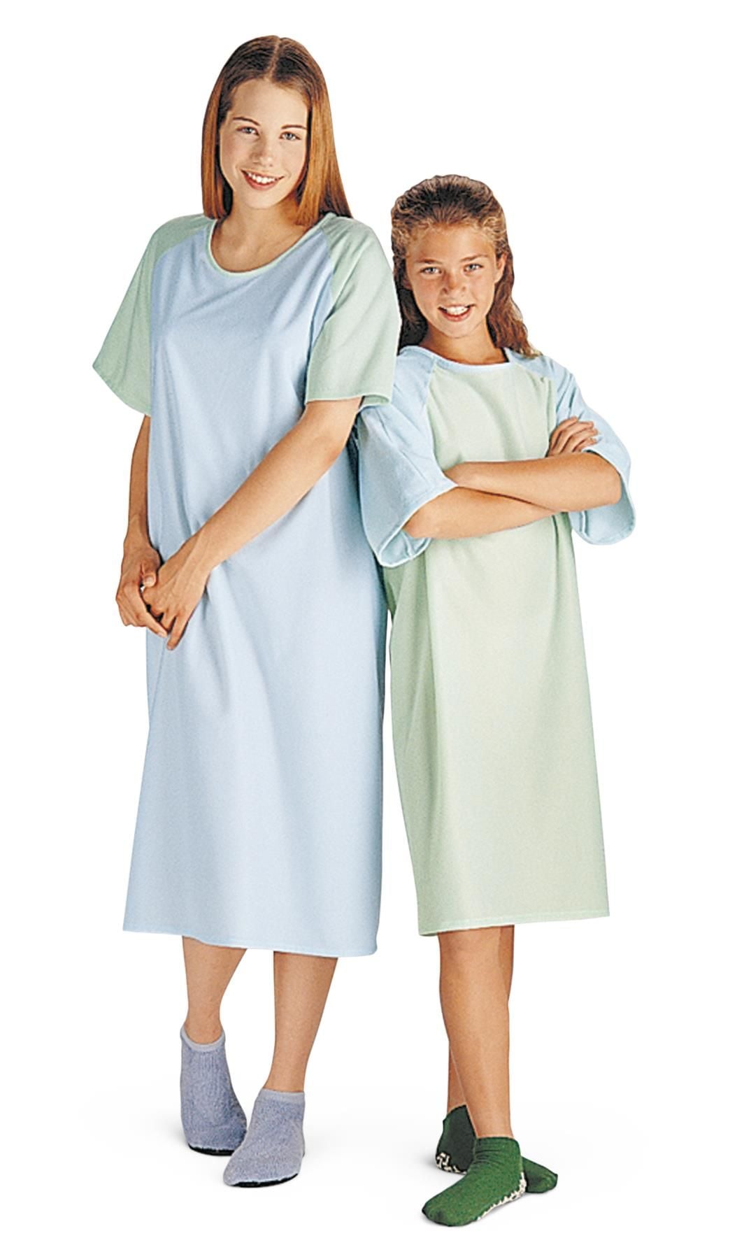 Medline Comfort-Knit Adolescent Patient Gowns