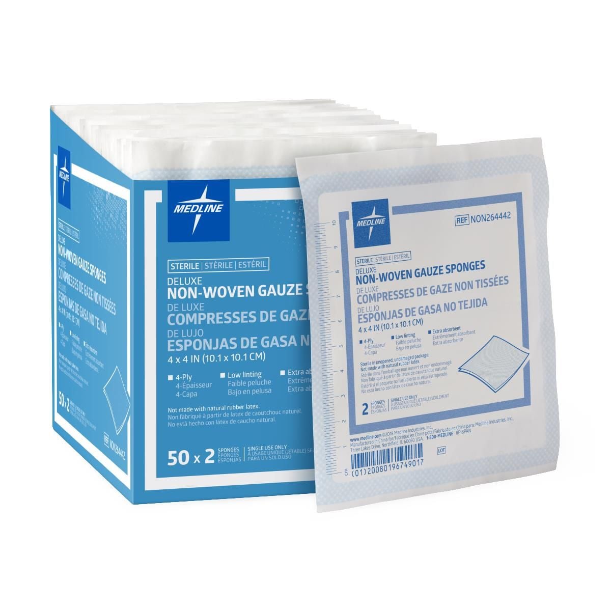 Avant 4 x 4 Inch Deluxe Gauze Sponges 4 Ply
