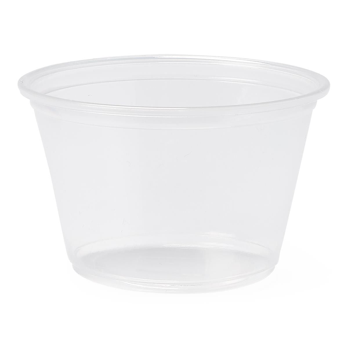 Medline Clear Plastic Souffle Portion Cups, 1 oz., 2 oz., or 4 oz.