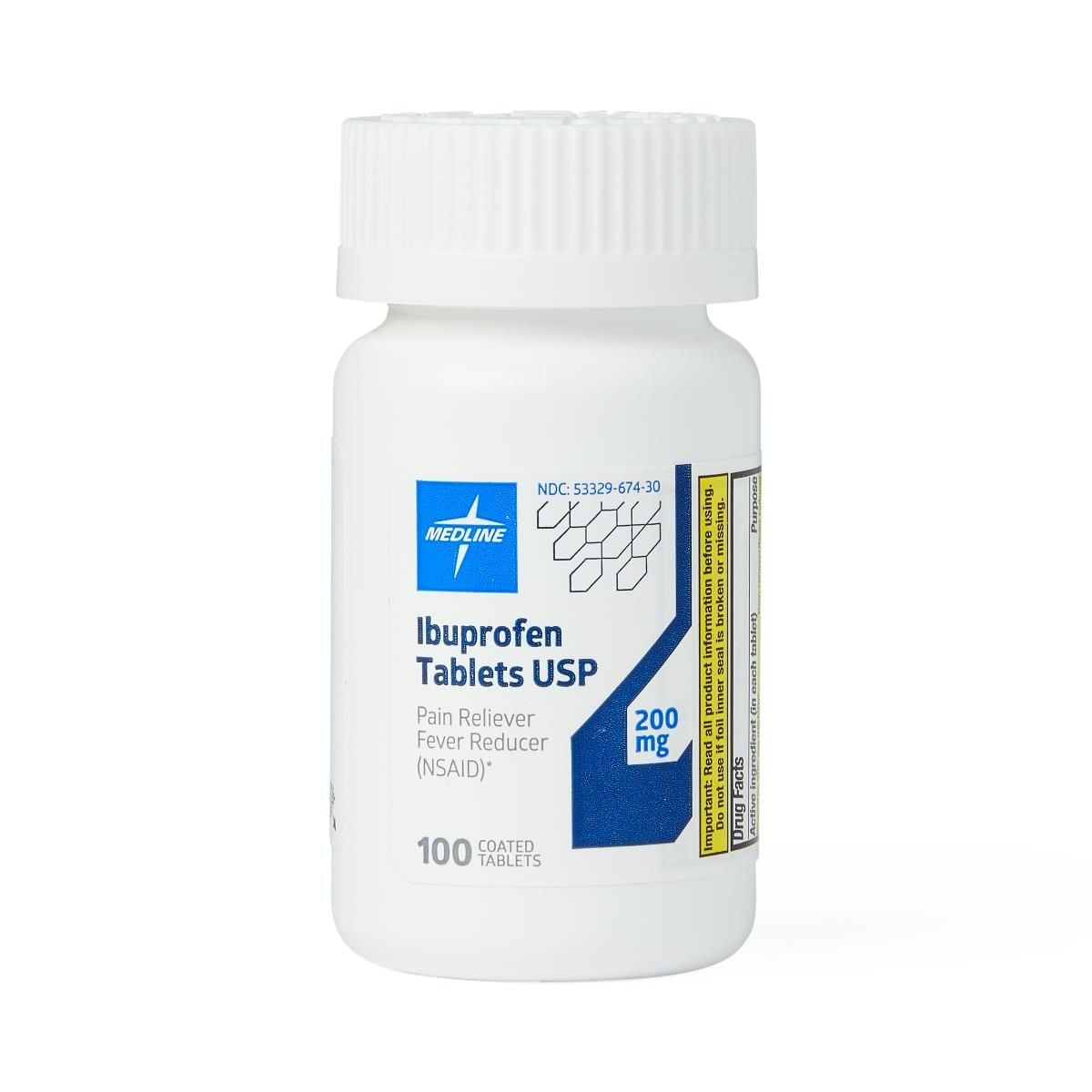 Medline Ibuprofen Tablets, 200 mg, 100 ct. - OTCM00020H