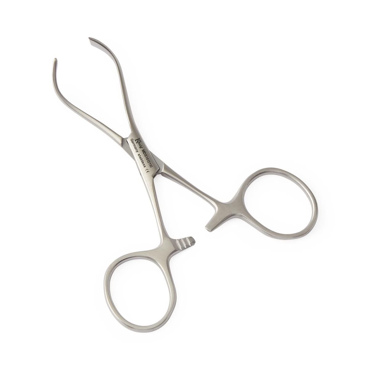 Medline Konig Lorna Non-Perforating Towel Forceps, 3.875 in. / 10 Centimeters - MDS1412110