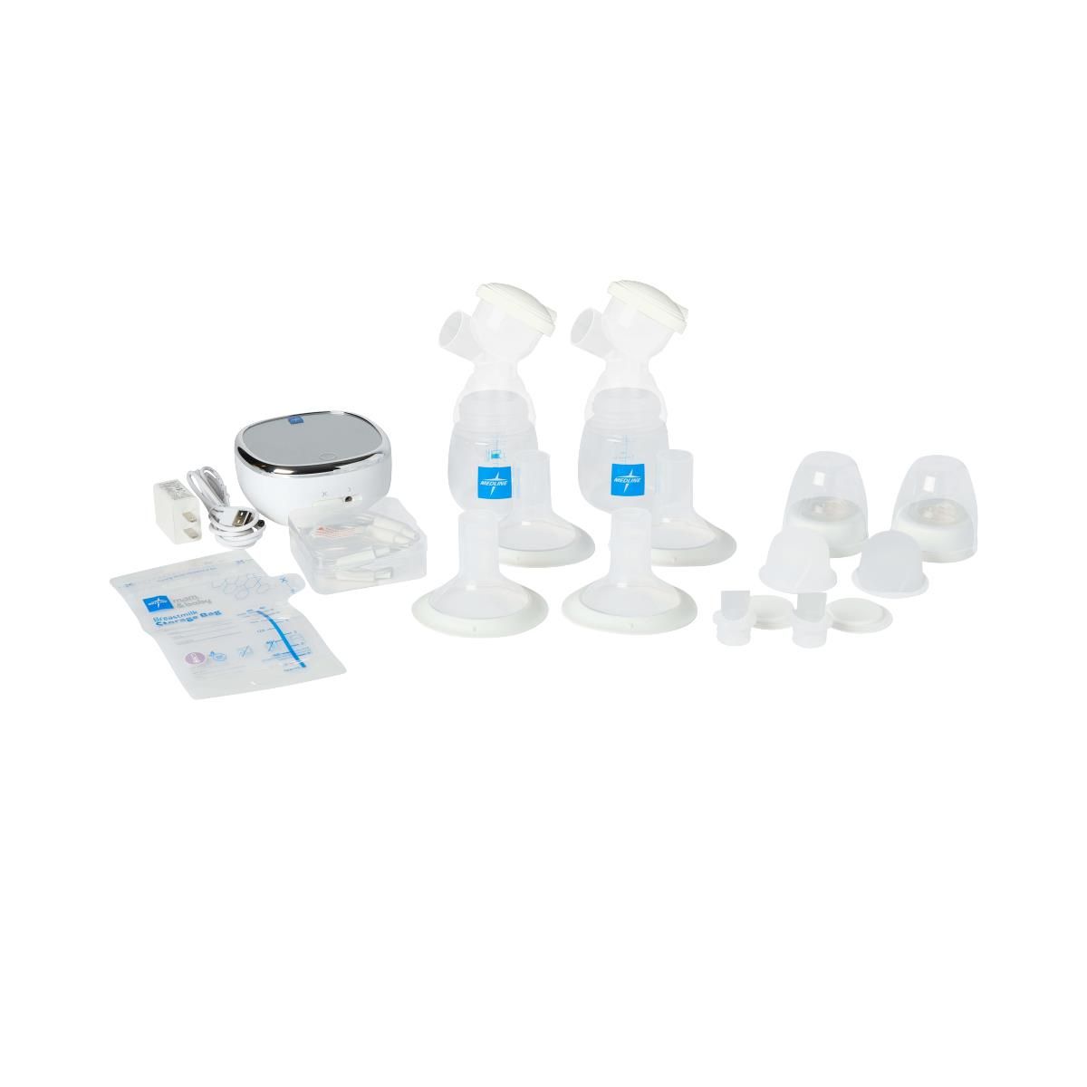 Medline Double-Electric Breast Pump with Milk Storage Bags - MDS68010