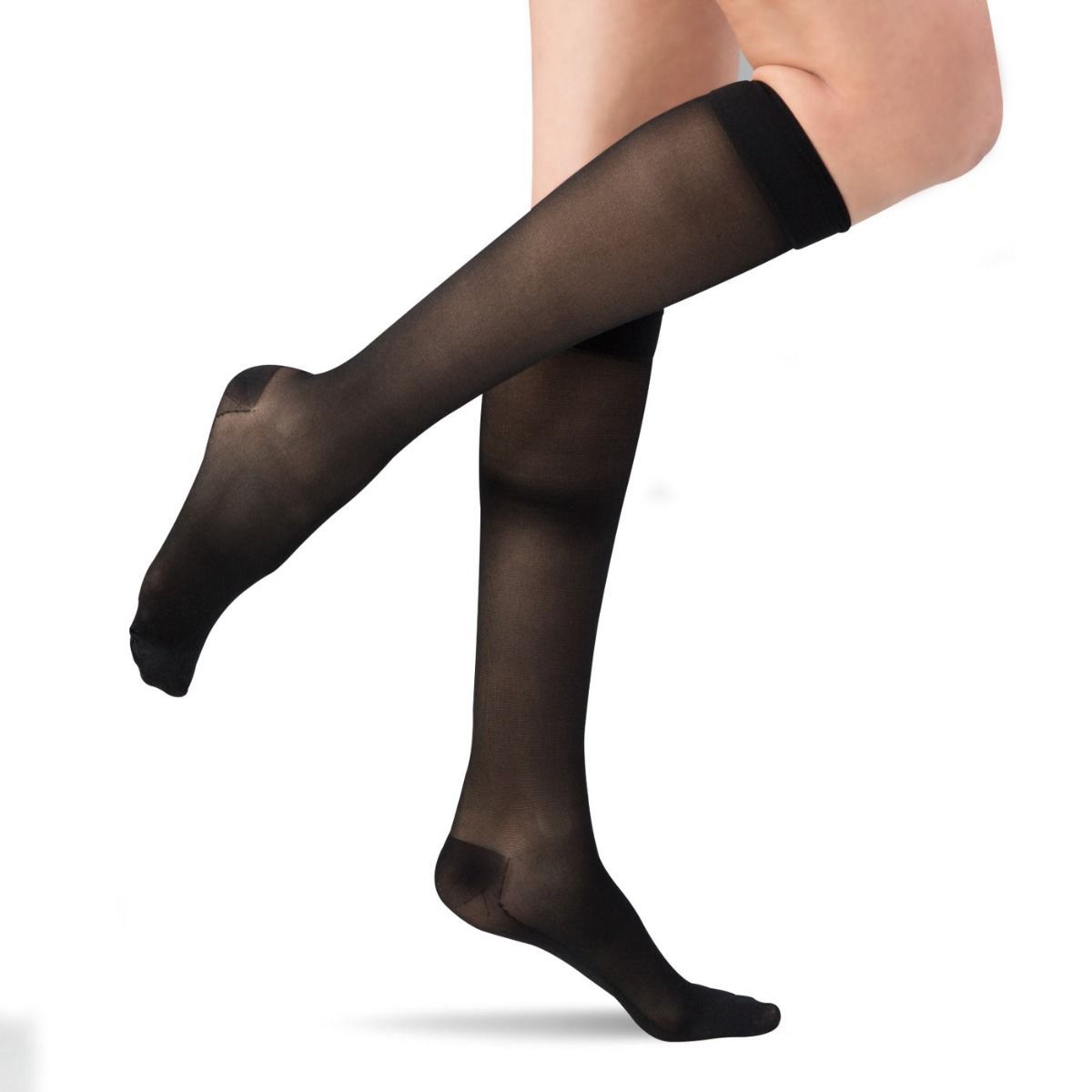 Shape To Fit Truly Sheer Fashion Knee High 20-30 mmHg Compression Stockings