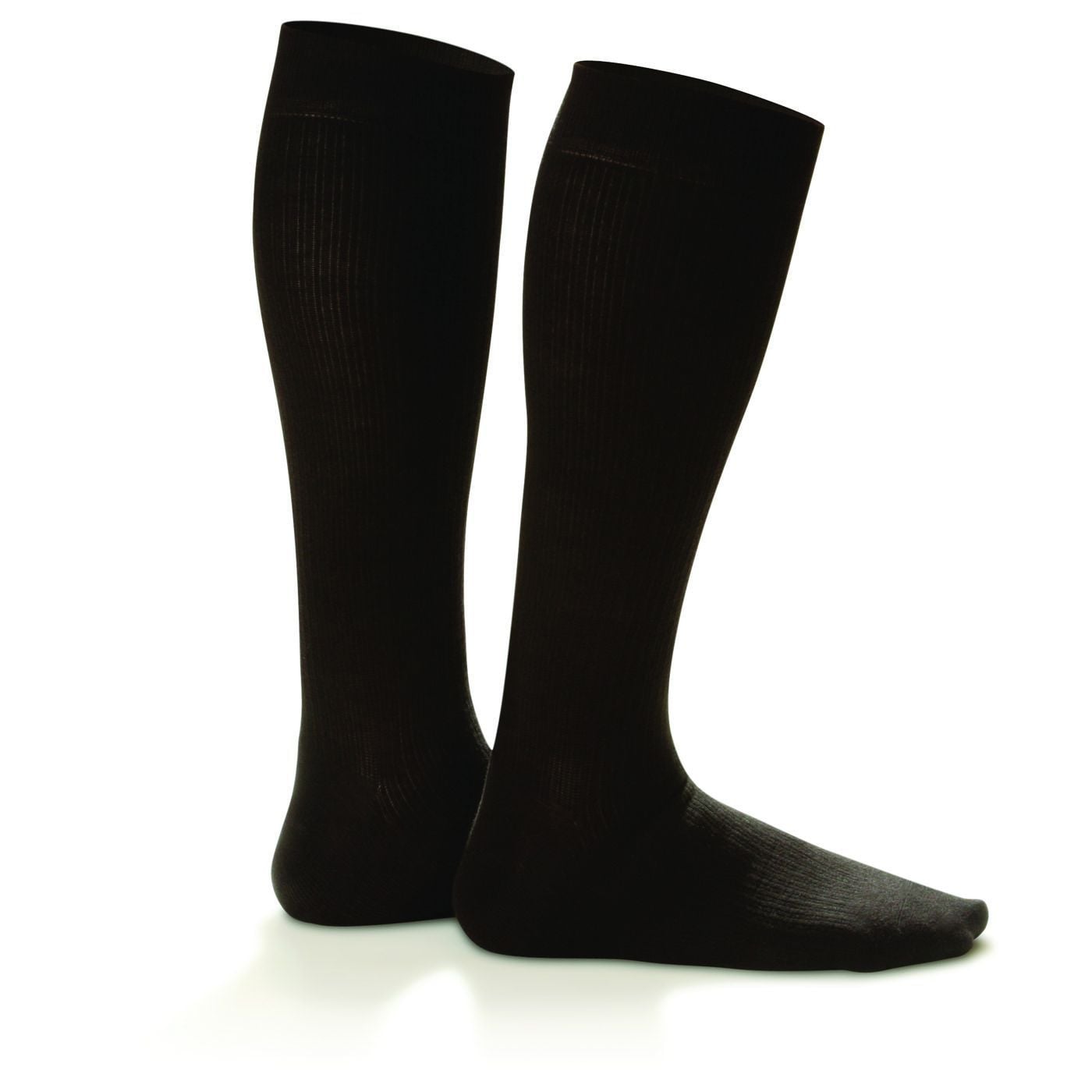 Shape To Fit Men's Micro-Nylon Casual Dress 15-20 mmHg Crew Dress Compression Socks