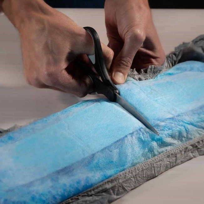 Cutting open underwear