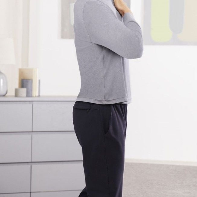 Fits discreetly under pajamas - side view