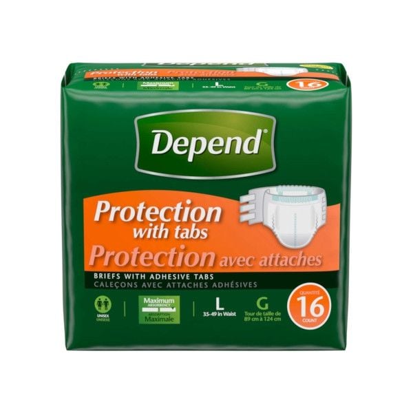 Depend Protection Briefs Heavy Absorbency