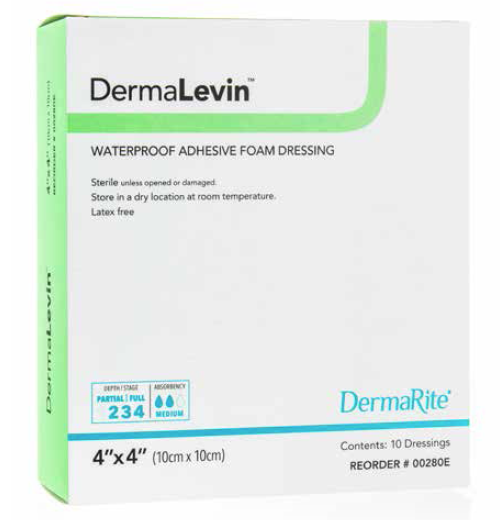 DermaLevin Adhesive Foam Dressing