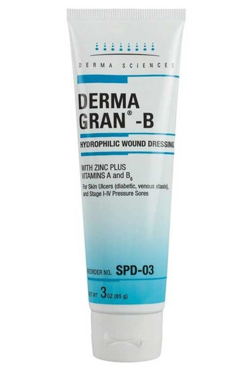 Dermagran-B Hydrophilic Wound Dressing - SPD03 | 3oz Tube | Vitality Medical