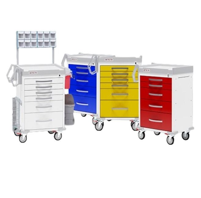 DETECTO Rescue Series Medical Carts - 5 & 6-Drawer | Vitality Medical