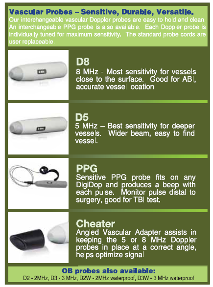 DigiDop Doppler Vascular Probes