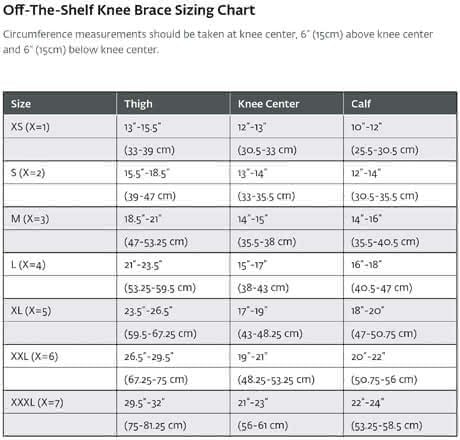 Sizing Chart