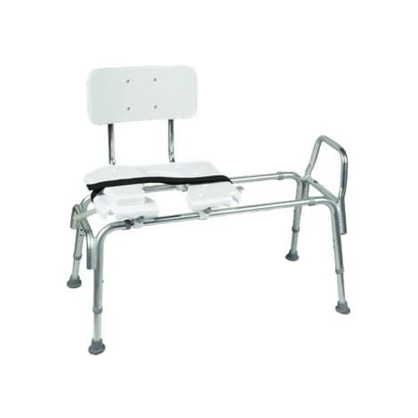 DMI Heavy-Duty Sliding Transfer Bench w/Cut-Out Seat