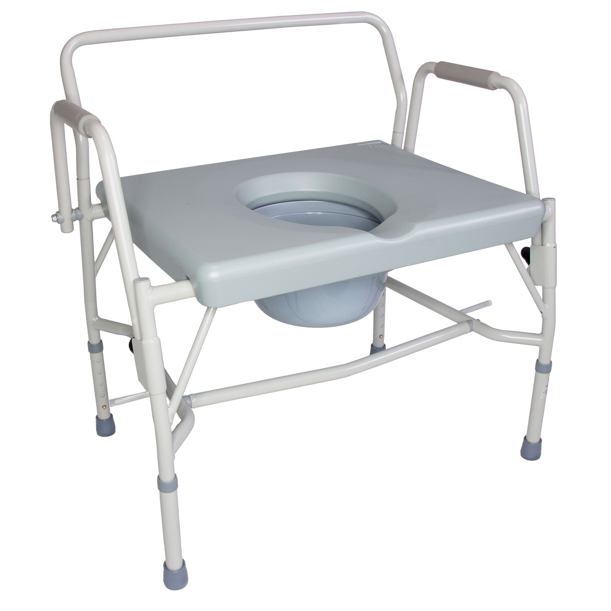 DMI Drop Arm Portable Toilet Commode