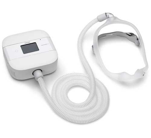 CPAP with hose and harness