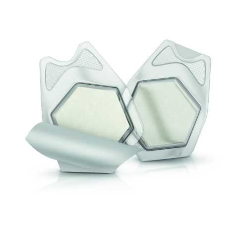 The PROMOGRAN Matrix Dressings with silver in their packaging.