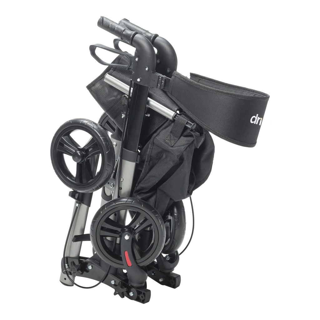 Drive Medical Compact Folding Wheelchair - RTL10288BK (Folded)