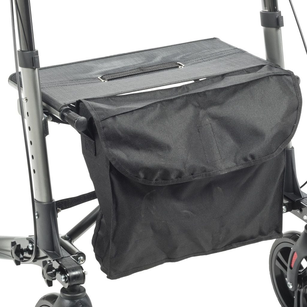 Drive Medical Compact Folding Wheelchair - RTL10288BK (Storage Basket)