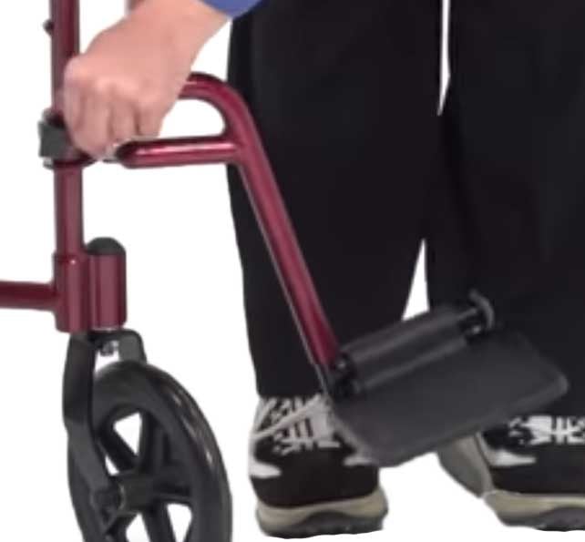 Swing-away footrest