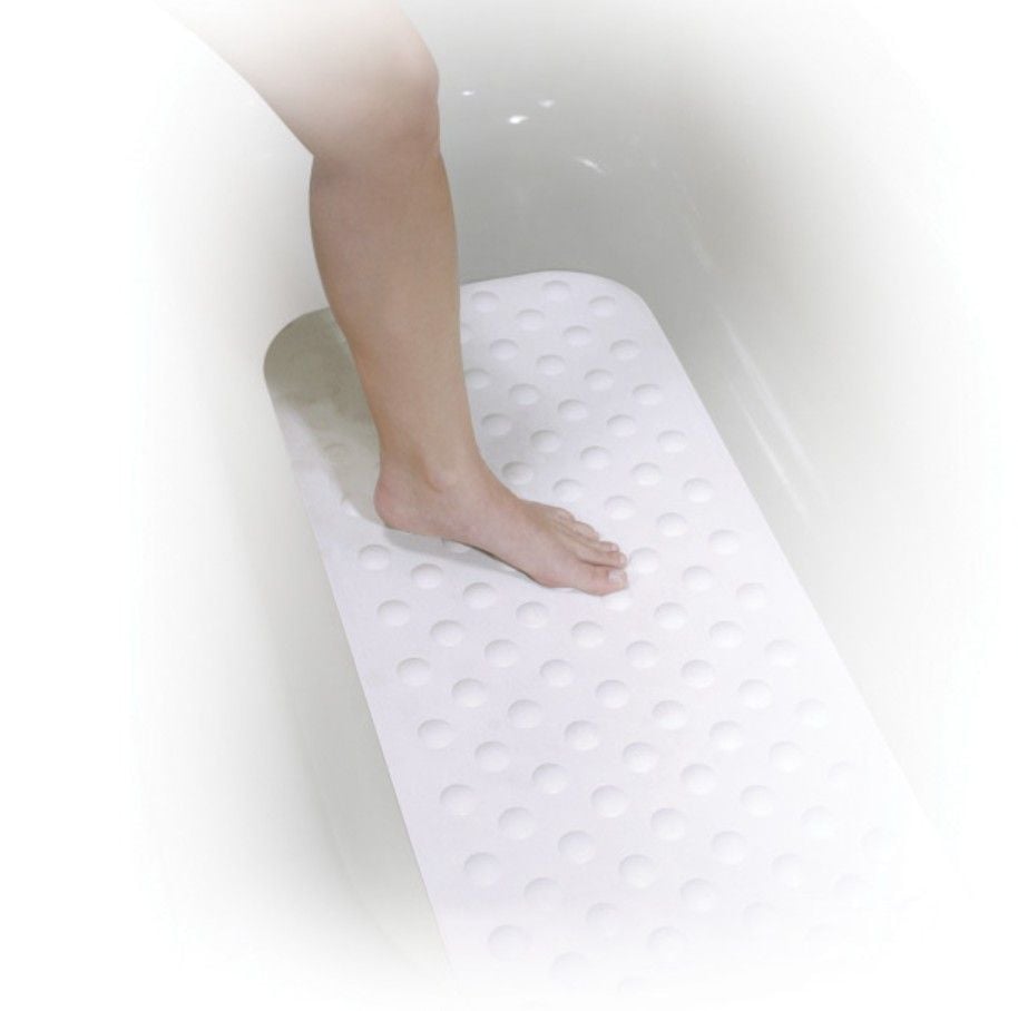 Stepping on Drive Medical Bath Mat in Tub