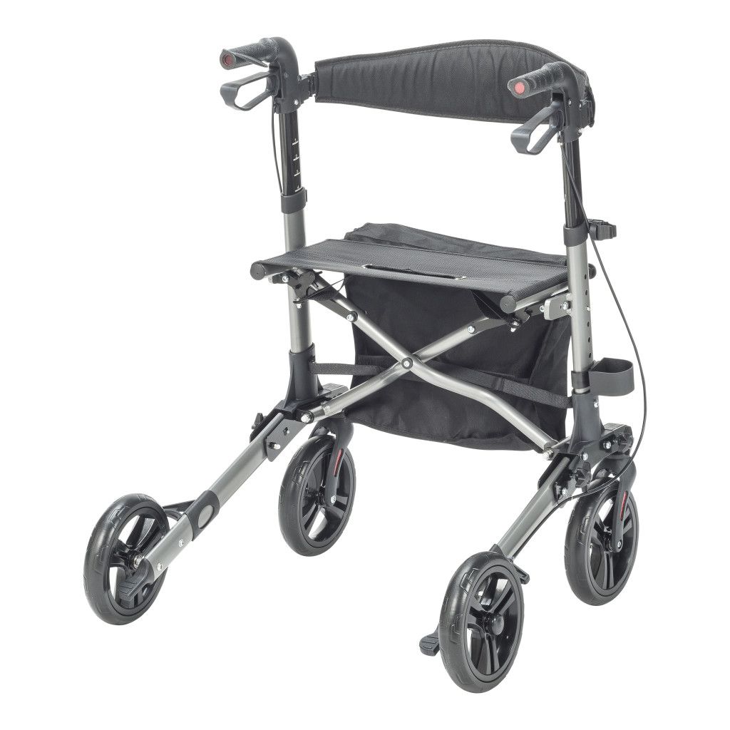 Drive Medical Compact Folding Wheelchair - RTL10288BK (Back)