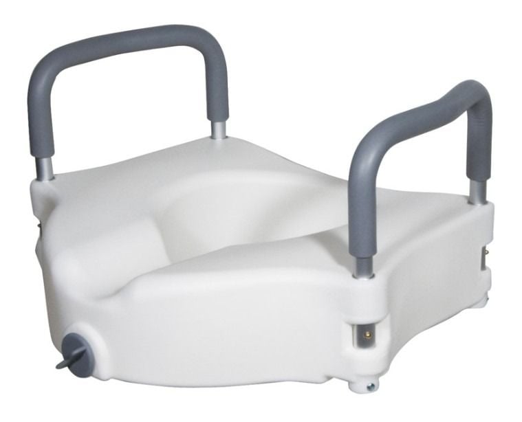 Raised toilet seat