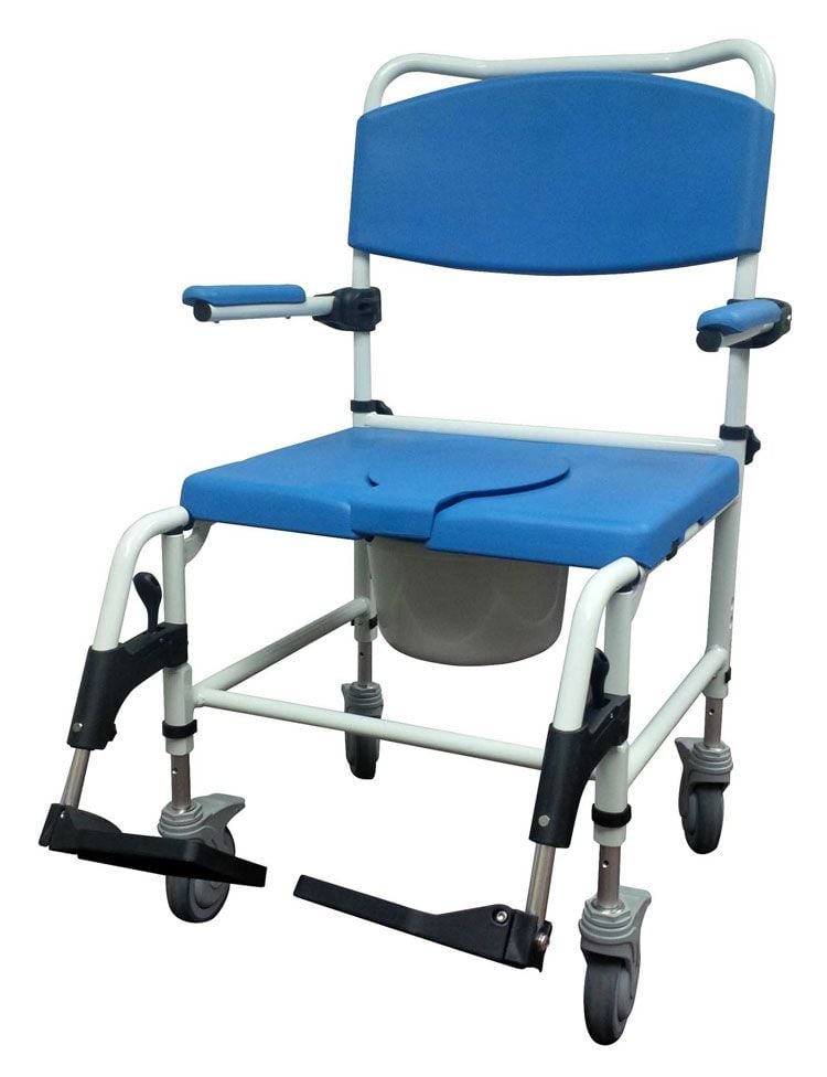 Bariatric Aluminum Rehab Shower Commode Chair