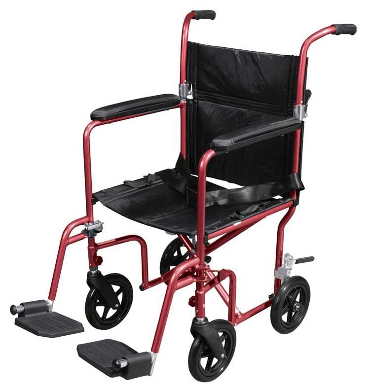 Flyweight Lightweight Transport Wheelchair  Front Left