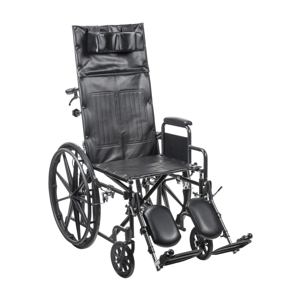 Drive Silver Sport Full Reclining Wheelchair - Desk Arms