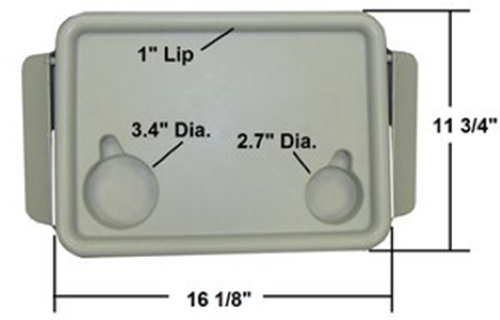 Image 3 of Drive Walker Tray with Cup Holders