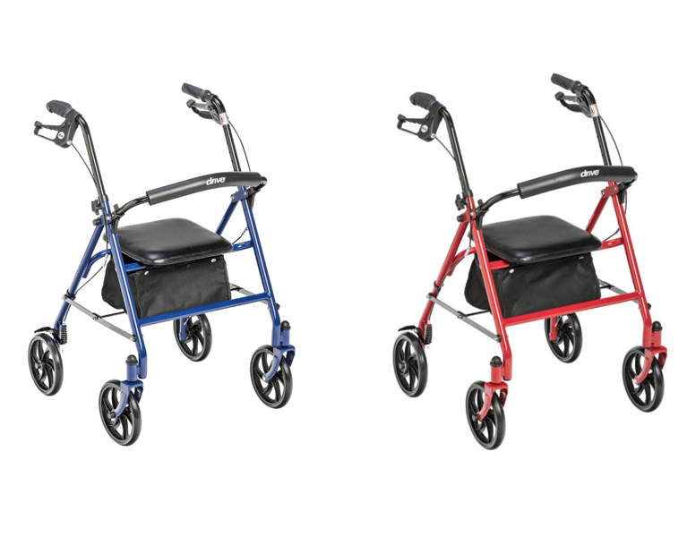 Drive Durable 4 Wheel Rollator with 7.5