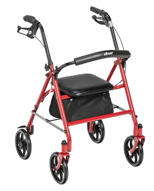 Image 9 of Drive Durable 4 Wheel Rollator with 7.5" Casters