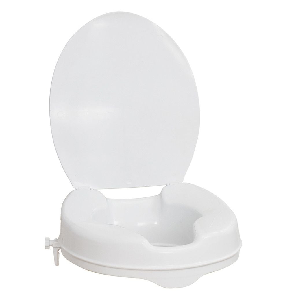 Drive Medical AquaSense Raised Toilet Seat with Lid