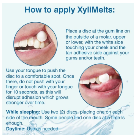 Xylimelts for Dry Mouth - Directions