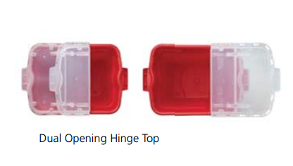 Sharps Container Dual Opening Hinge Top