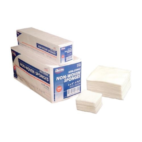 Dukal 2104 Clinisorb 4 x 4 Inch and 2 x 2 Inch, Non-Woven Sponges - Non-Sterile