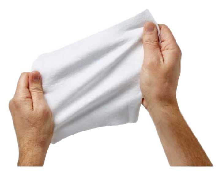 Hands Pulling Bathing Cloth
