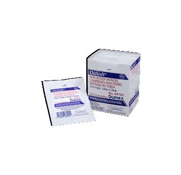 Dusoft 2 x 2 Inch Non-Woven Sponge 4 Ply, Box of 25