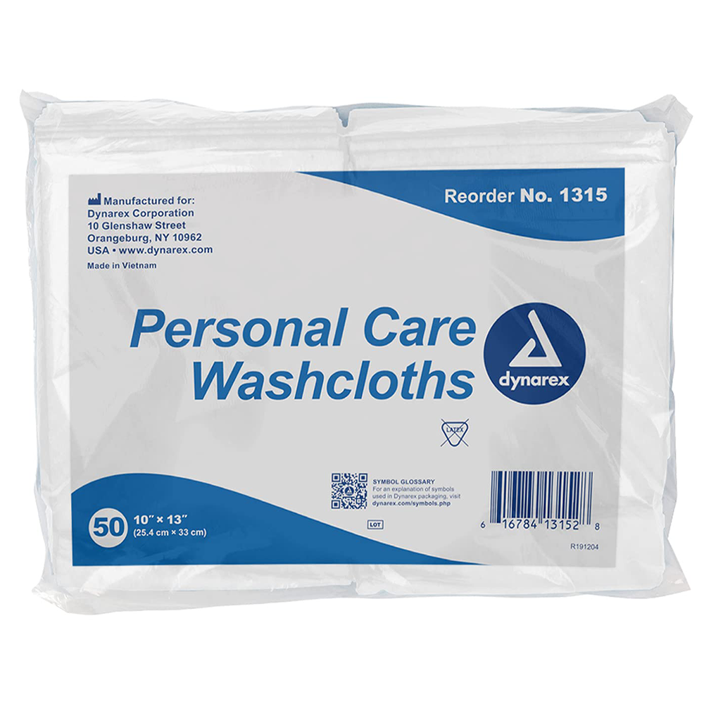Dynarex Dry Washcloths