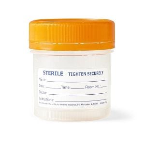 Image 1 of Medline Click N Close Pneumatic Tube System Specimen Container