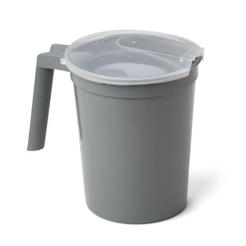 Image 4 of Medline Non-Insulated Plastic Pitcher with Lid