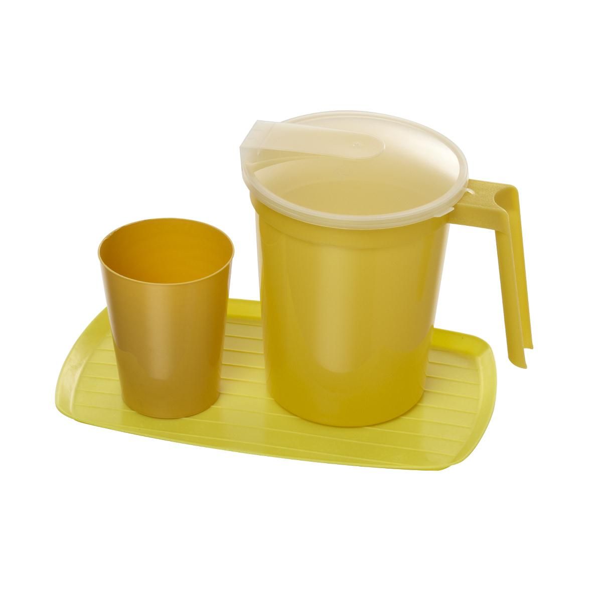 Medline Water Tumbler and Pitcher Sets, Gold or Graphite