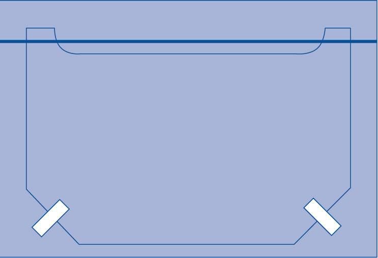 Medline Head Turban Surgical Drape, 40 x 27 in. w/ Adhesive - DYNJP7009