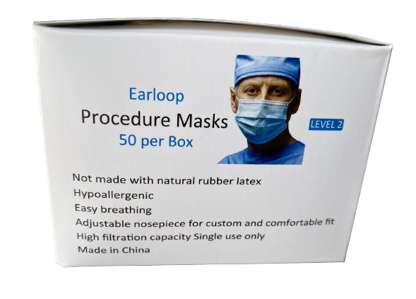 3-Ply Procedure Face Mask Earloops